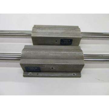 2 Thomson Industries TWN-16 Super Pillow Blocks linear bearing + 1" shaft rails